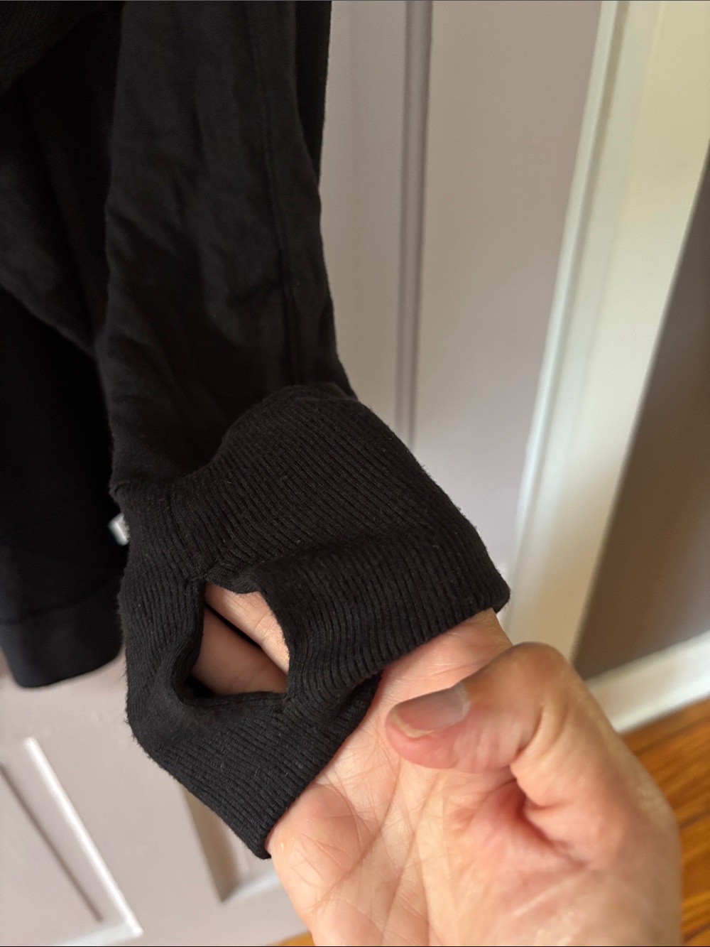 Athleta Black Open-Front Drape Cardigan - Picture 4 of 5